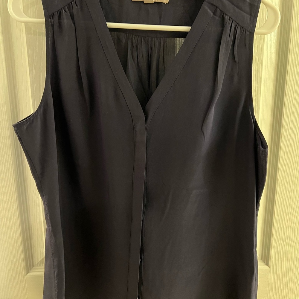 Banana Republic Blue Fitted Buttoned Blouse